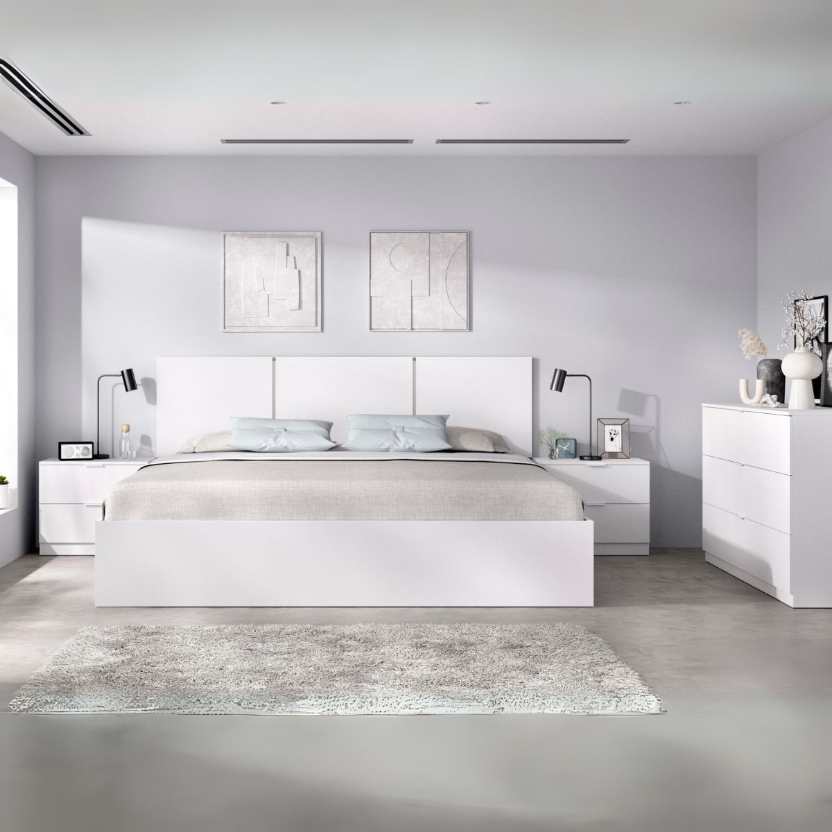 Conjunto-de-dormitorio-Pack-Havana-5-cabecero---2-mesitas---aro---comoda-blanco-fondo-animado