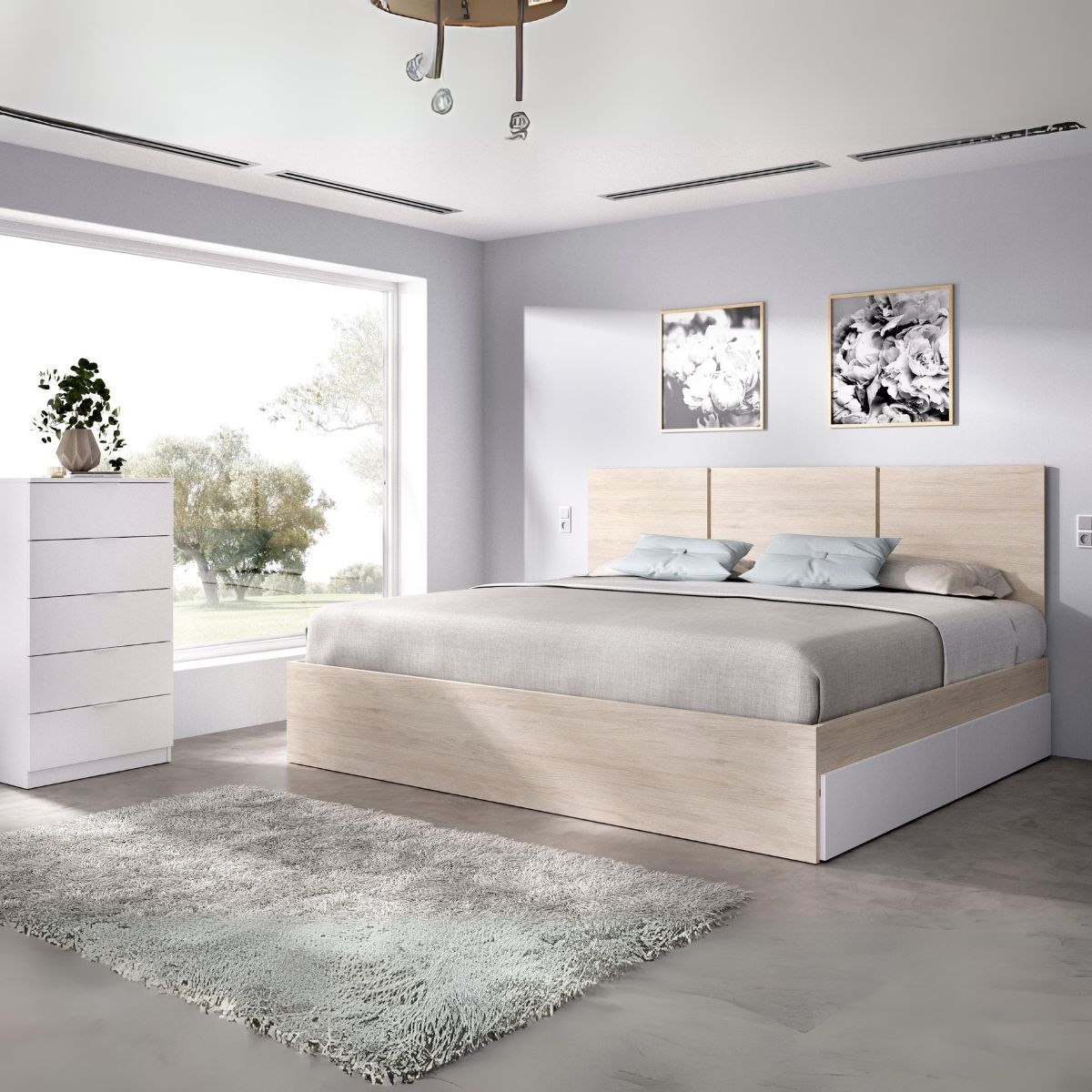 Conjunto-de-dormitorio-Pack-Havana-6-cama---comoda-natural-blanco--animada