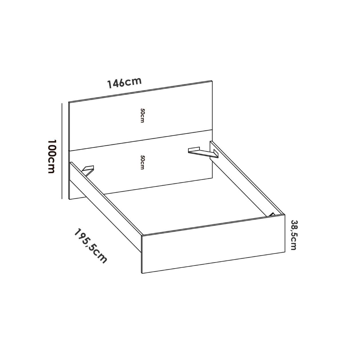 Cama-Lago-cabecero---aro-blanco-100x1458x1954-cm-medidas