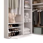 Armario-vestidor-Suit-2-modulos---3-barras---zapatero-blanco-natural-205x1445x795-cm-detalle
