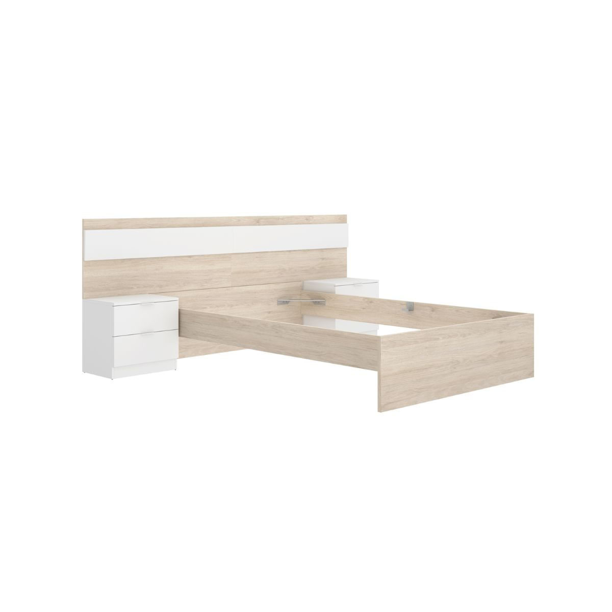 Conjunto-de-dormitorio-Pack-Niza-2-cabecero---2-mesitas---aro---comoda-natural-blanco--lateral