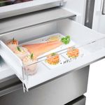 Frigorífico combi Haier HTW5620DNMG No Frost 414L diseño francés WiFi D inox 205 cm 3
