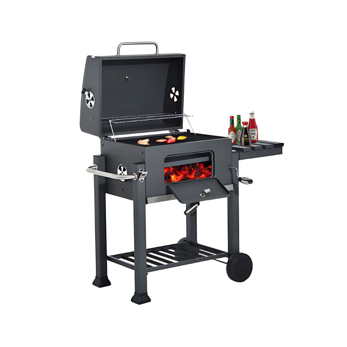 Barbacoa-de-carbon-con-ruedas-negro-113x100x45-cm-lateral