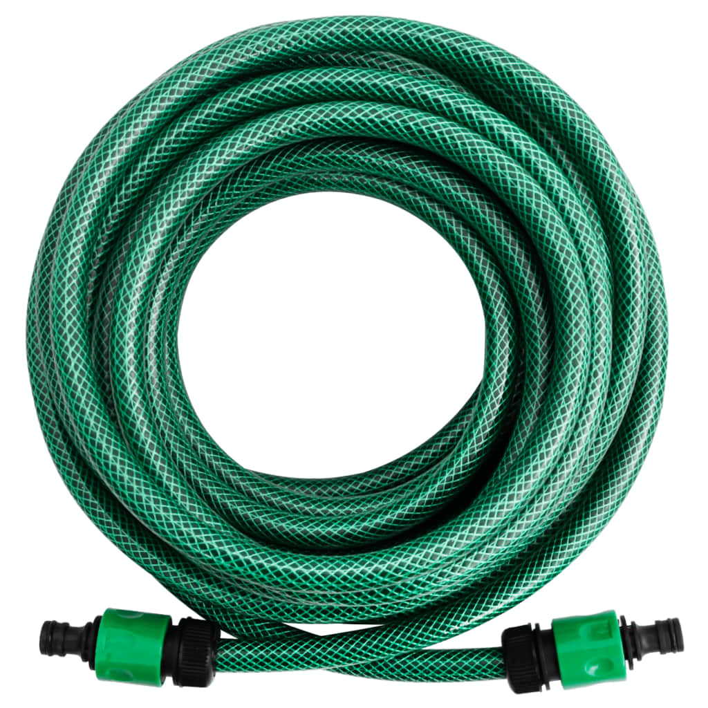 Manguera de exterior PVC con acopladores verde 50m