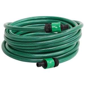 Manguera de exterior PVC con acopladores verde 50m