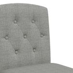 Pack de 2 taburetes altos con respaldo acolchado gris claro 114x43,5x52 cm