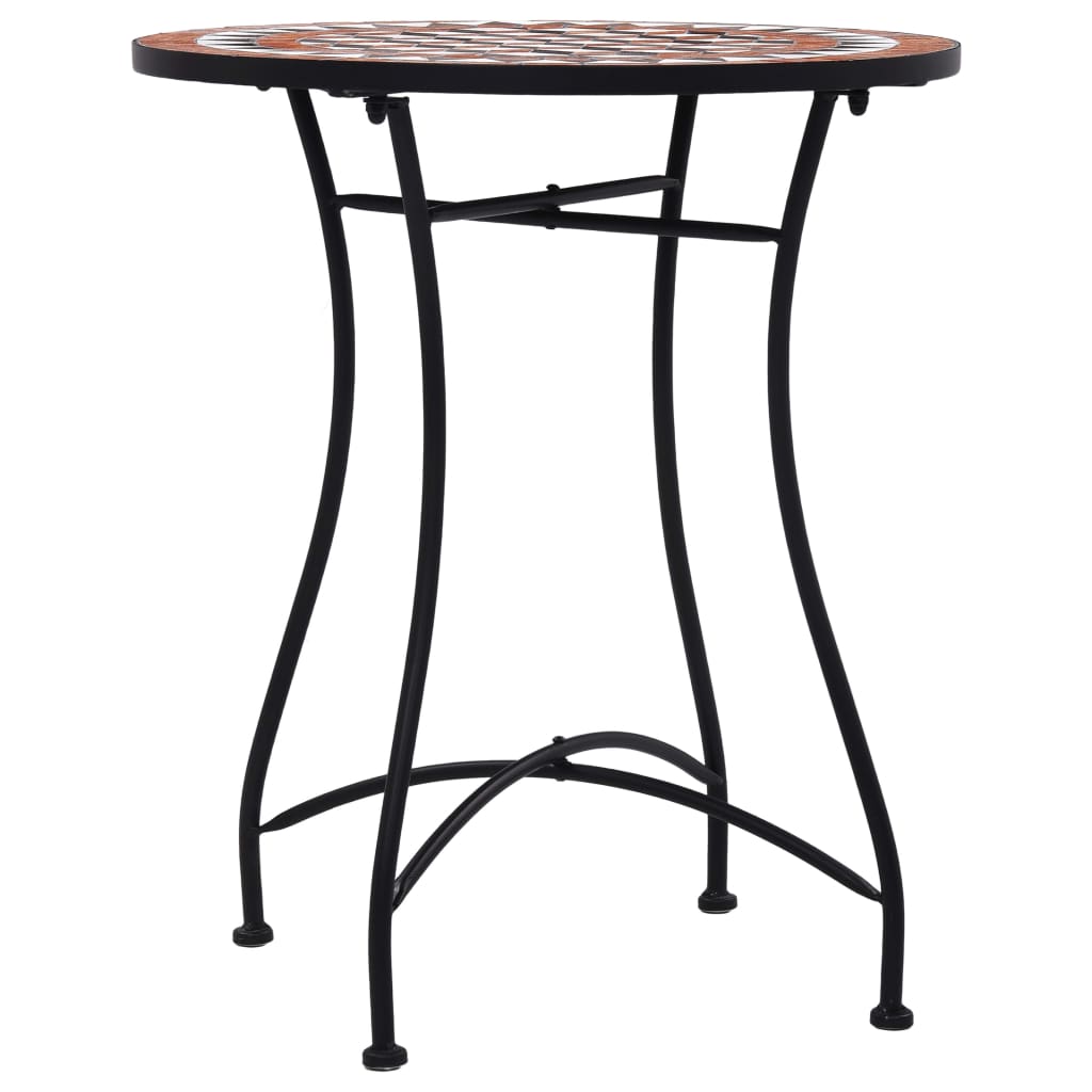 Mesa de exterior Bistró cerámica marrón Ø60x72 cm