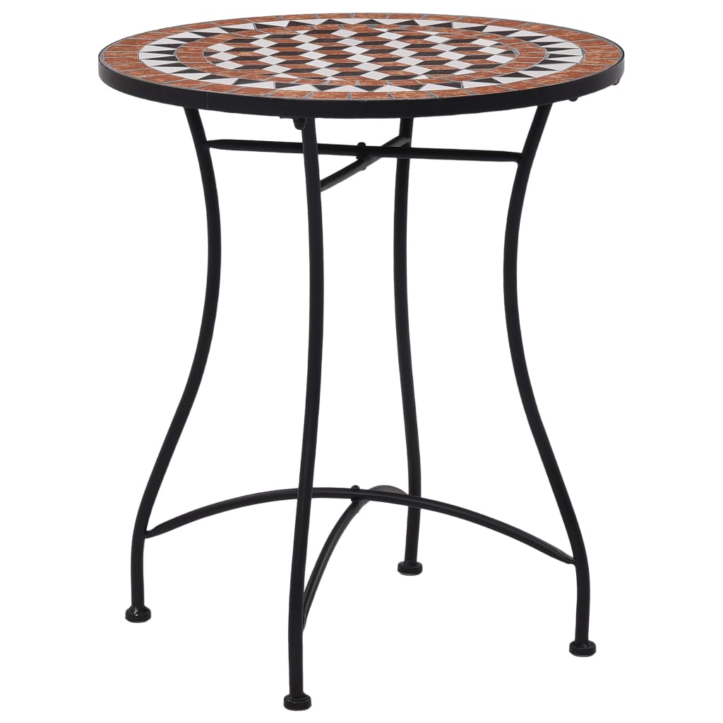 Mesa de exterior Bistró cerámica marrón Ø60x72 cm