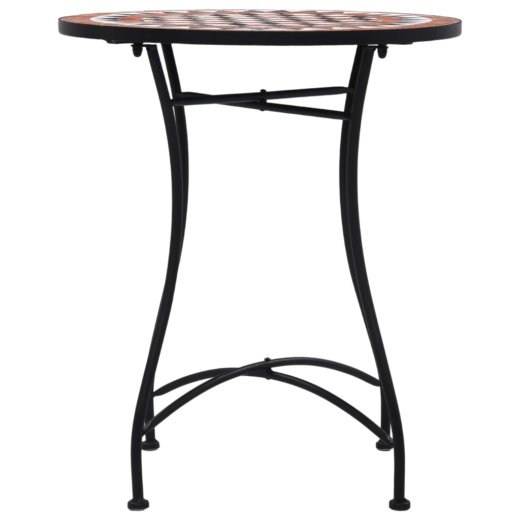Mesa de exterior Bistró cerámica marrón Ø60x72 cm