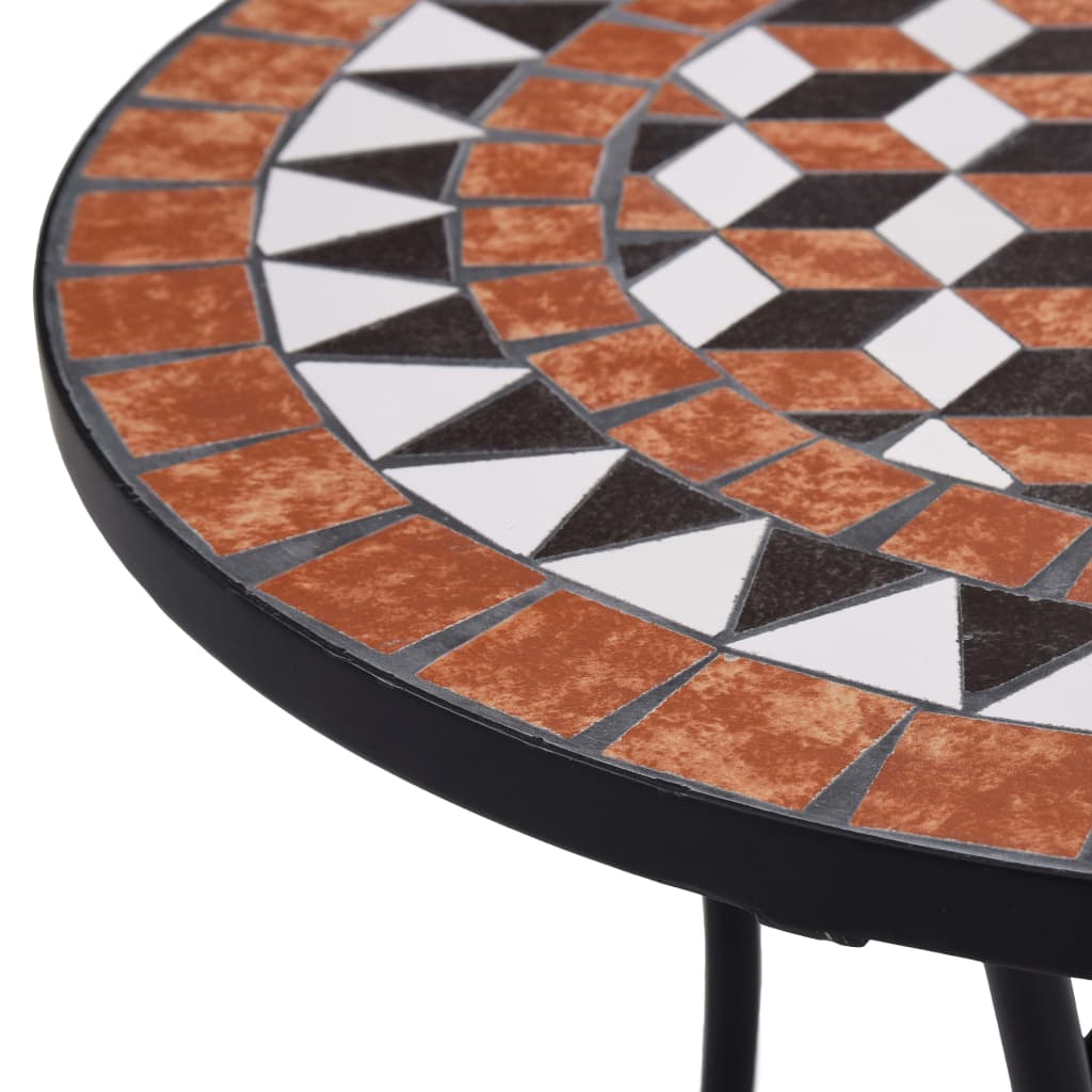 Mesa de exterior Bistró cerámica marrón Ø60x72 cm