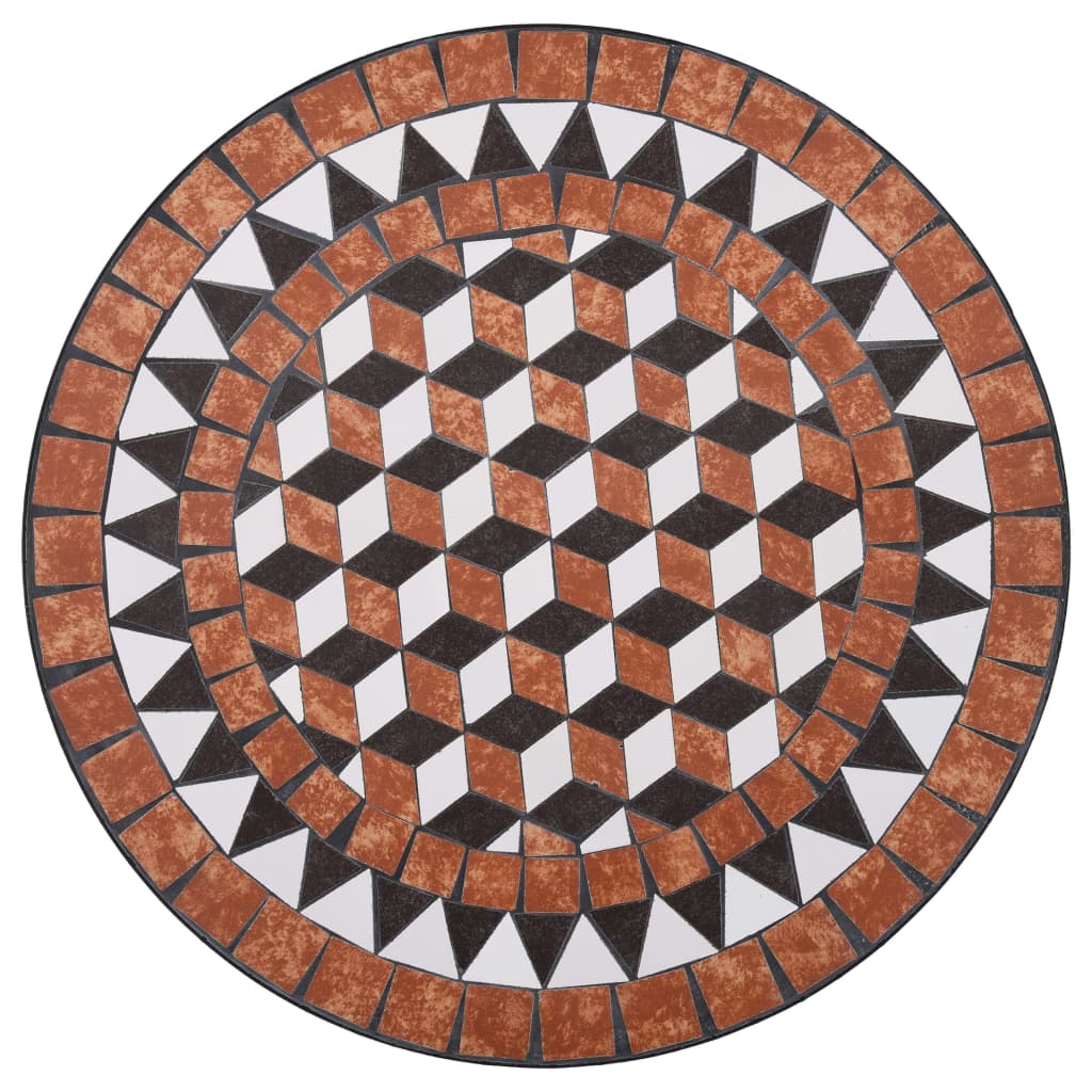 Mesa de exterior Bistró cerámica marrón Ø60x72 cm