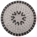 Mesa de exterior Bistró cerámica gris Ø60x72 cm