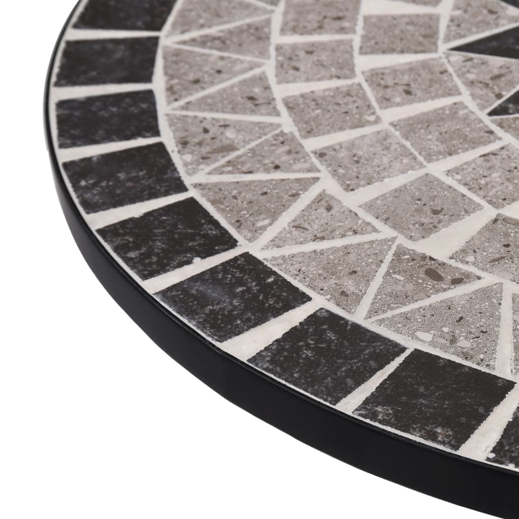 Mesa de exterior Bistró cerámica gris Ø60x72 cm