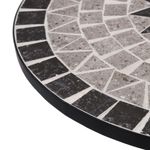 Mesa de exterior Bistró cerámica gris Ø60x72 cm