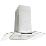 Campana extractora VidaXL 180W pantalla LCD plata 90 cm