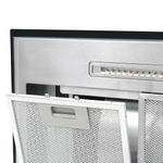 Campana extractora VidaXL 180W pantalla LCD plata 90 cm 7