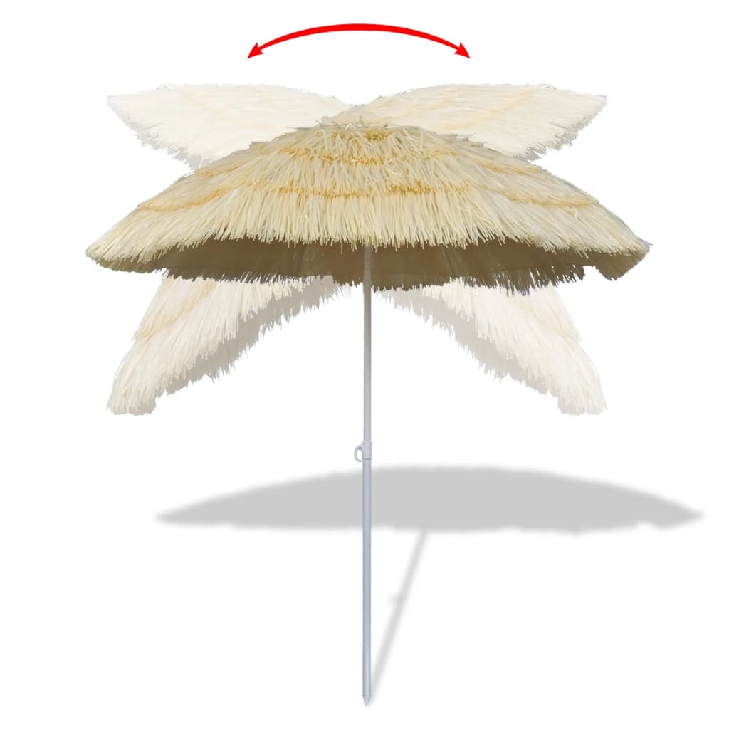 Sombrilla Hawái inclinable natural Ø160 cm
