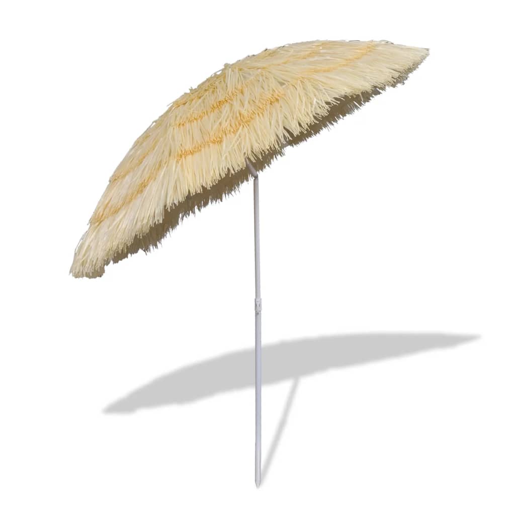 Sombrilla Hawái inclinable natural Ø160 cm