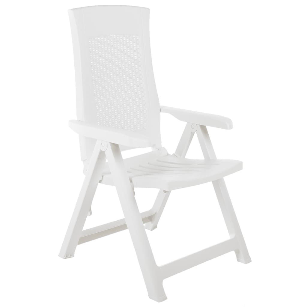 Pack de 2 sillas de exterior Monte reclinable blanco 106x59x67 cm