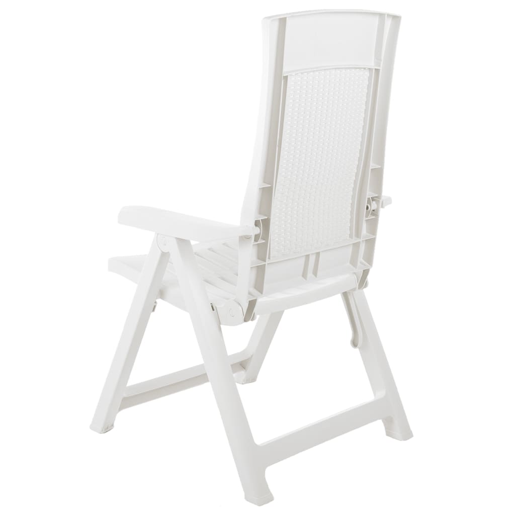 Pack de 2 sillas de exterior Monte reclinable blanco 106x59x67 cm