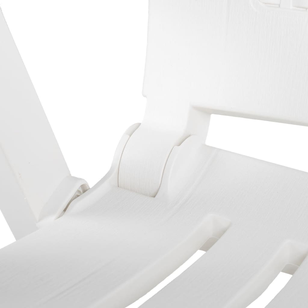 Pack de 2 sillas de exterior Monte reclinable blanco 106x59x67 cm