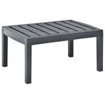 Mesa de exterior Brill antracita 38x78x55 cm
