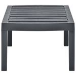 Mesa de exterior Brill antracita 38x78x55 cm