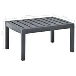 Mesa de exterior Brill antracita 38x78x55 cm
