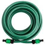 Manguera de exterior PVC con acopladores verde 30m