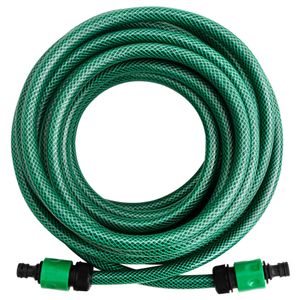Manguera de exterior PVC con acopladores verde 30m