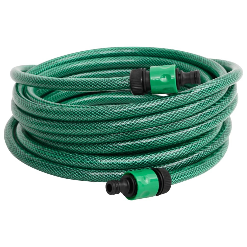 Manguera de exterior PVC con acopladores verde 30m 2