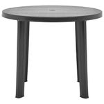 Mesa de jardín Roke redonda antracita Ø89x72 cm