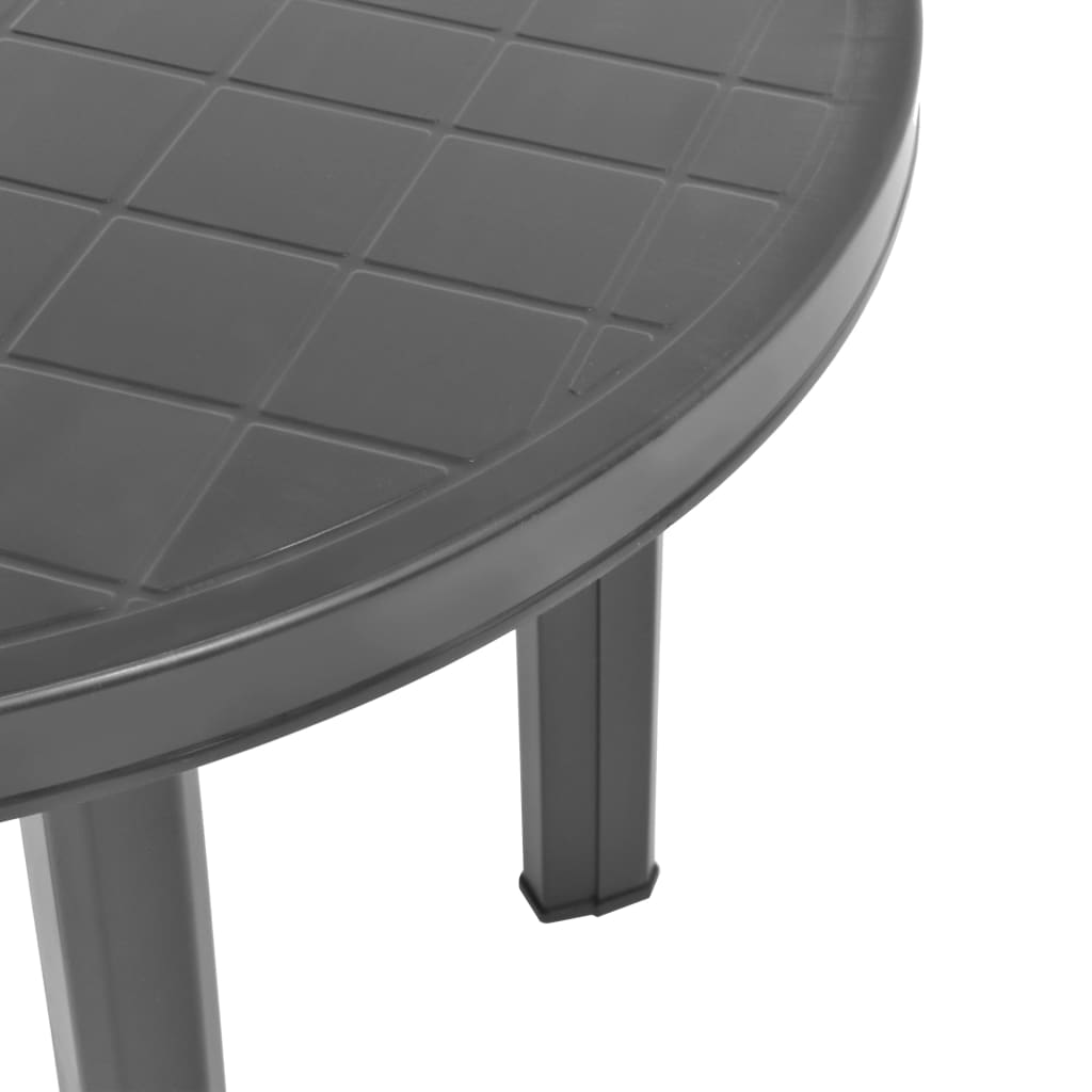 Mesa de jardín Roke redonda antracita Ø89x72 cm
