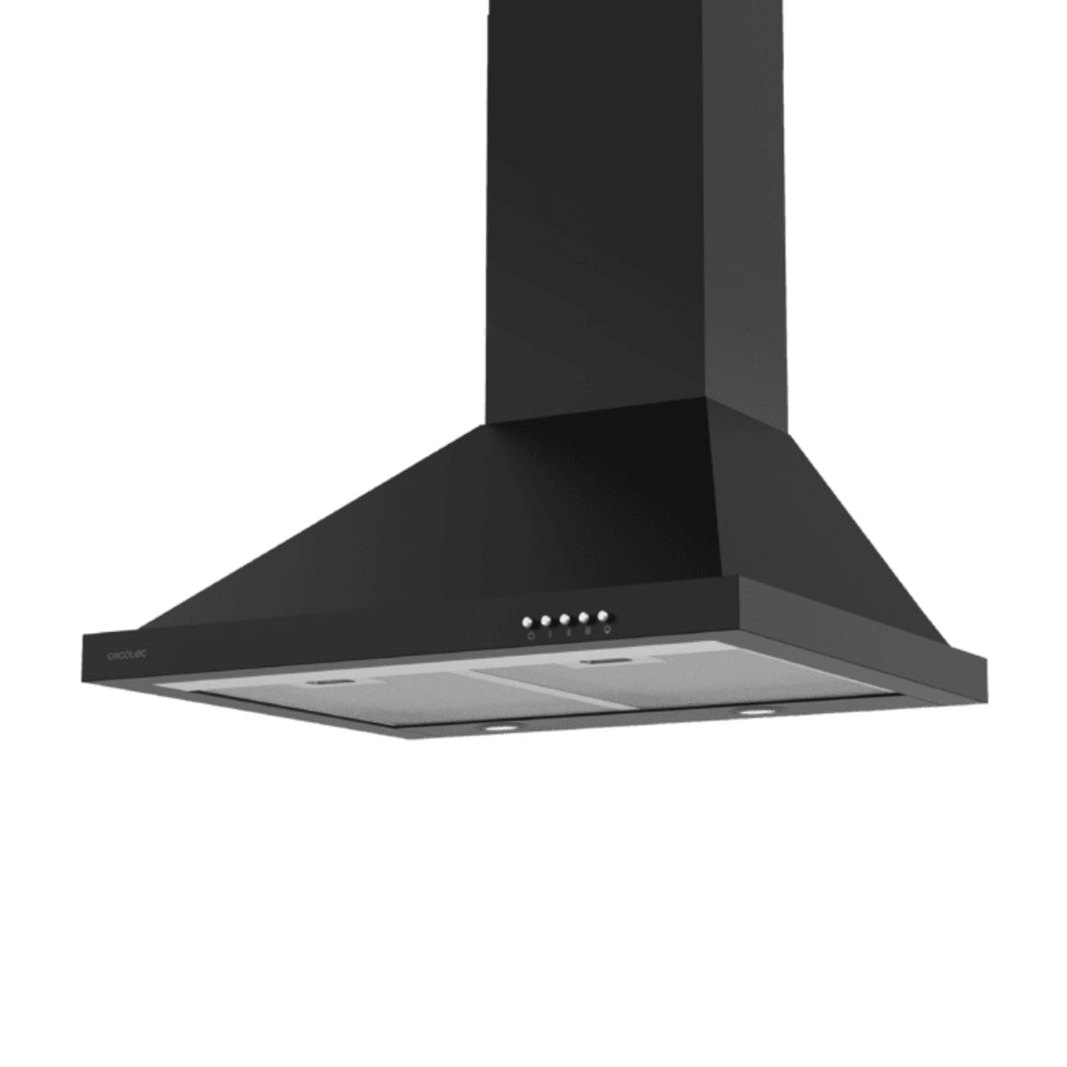 Campana-piramidal-Cecotec-Bolero-Flux-PM-604300-Black-C-105W-430-m³-h-C-negro-60cm-lateral