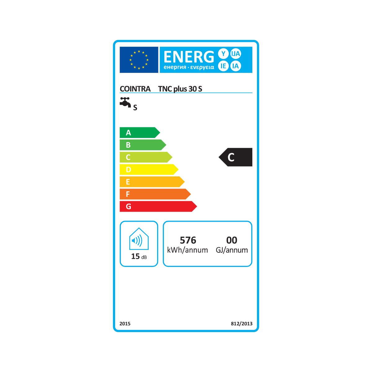 Termo-electrico-Cointra-TNC-Plus-30-vertical-285L-blanco-Ø368x52-cm-etiqeuta-energetica