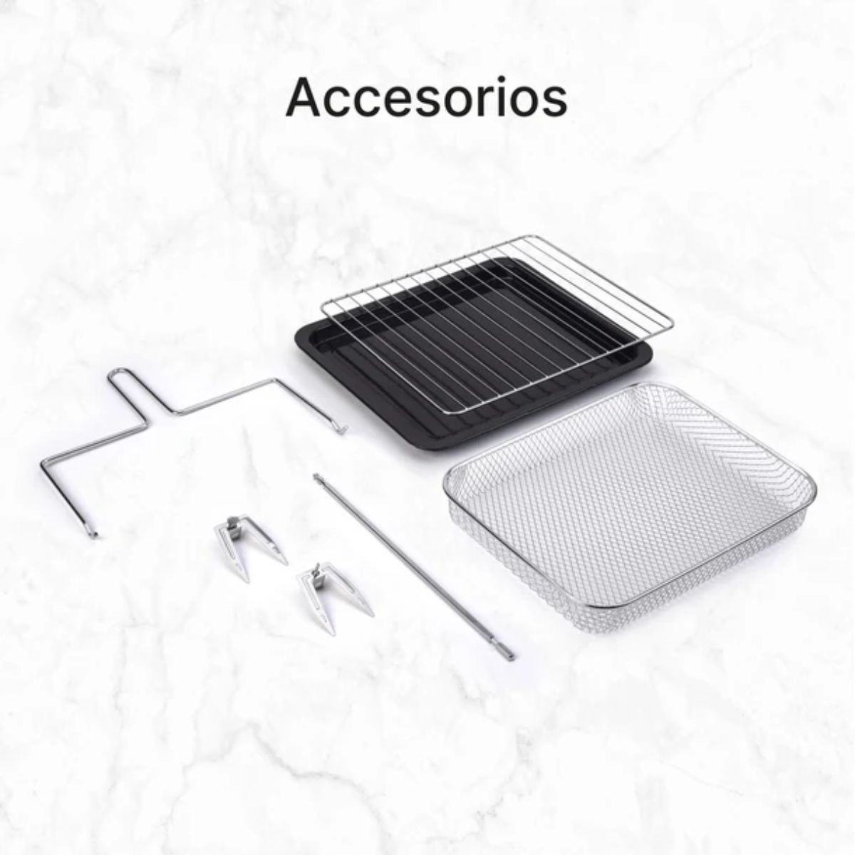 Freidora-de-aire-Ufesa-Magnum-1800W-23L-digital-8-programas-negro-accesorios
