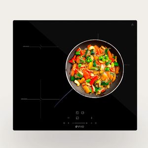 Placa de inducción Evvo V61 7700W 3 zonas negro 59 cm