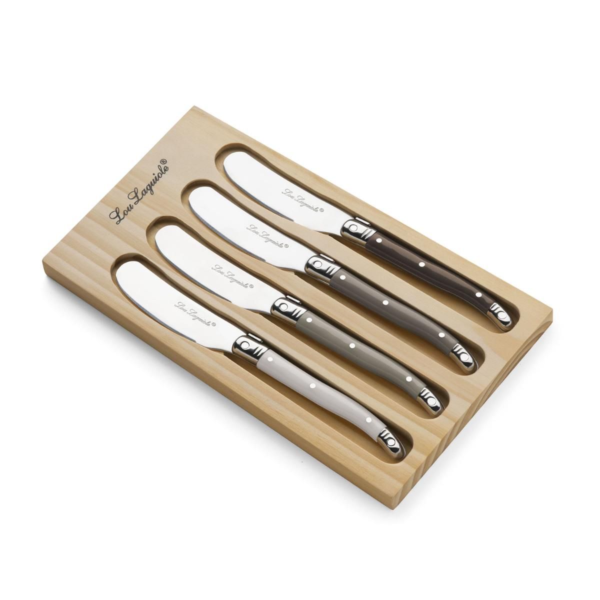Pack-4-cuchillos-mantequeros-Tradition-Lou-Laguiole-acero-inox-caja