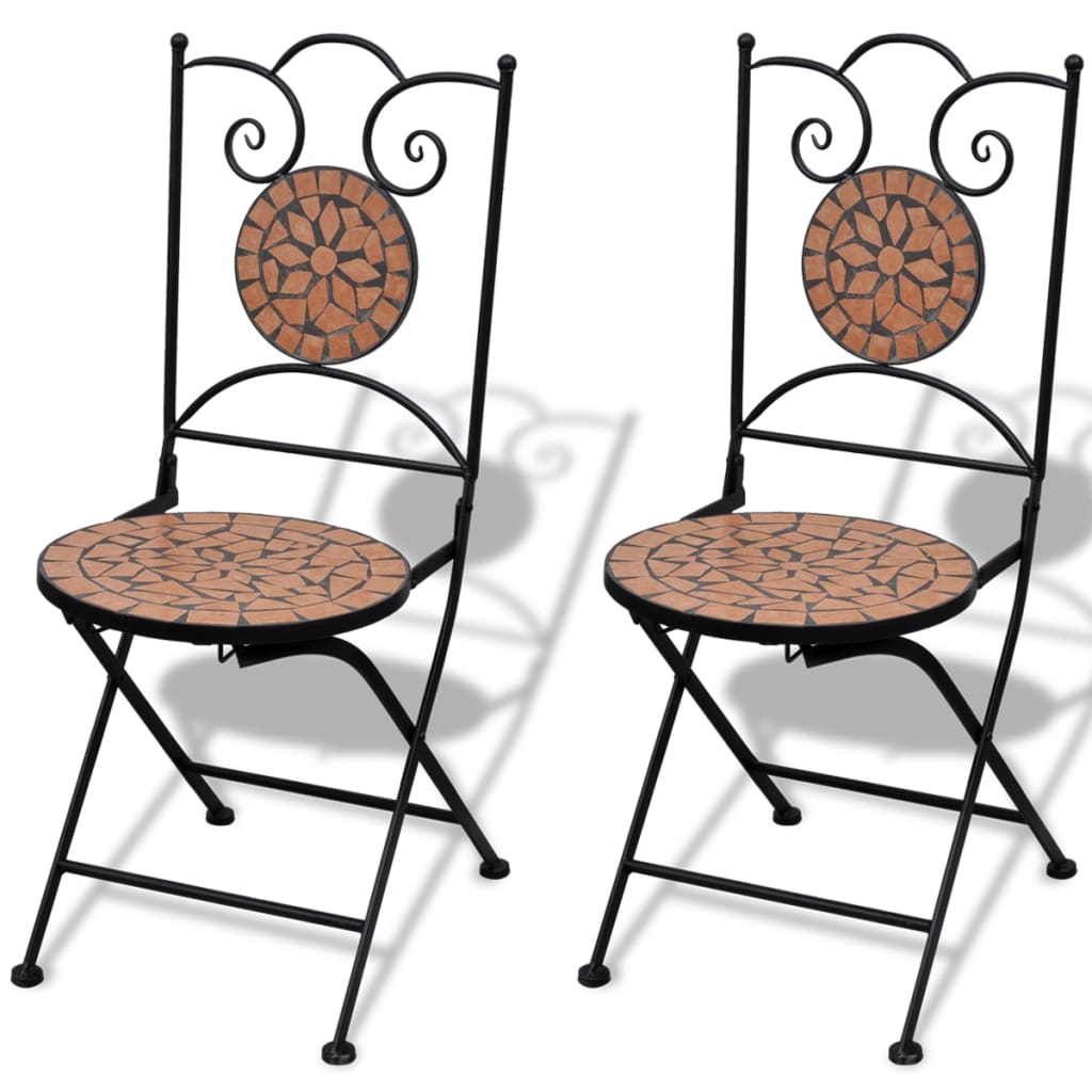 Conjunto de jardín Salento 2 sillas + mesa terracota