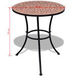 Conjunto de jardín Salento 2 sillas + mesa terracota