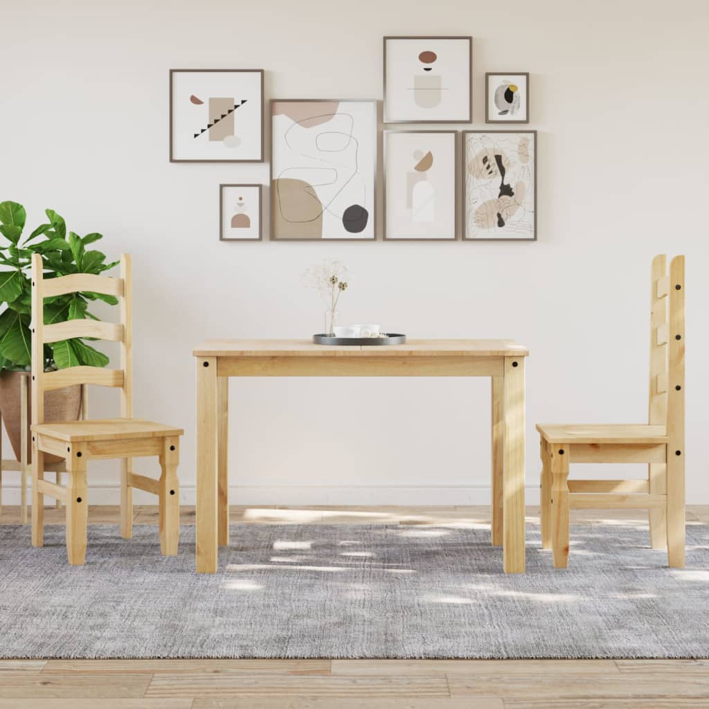 Mesa de comedor Panamá madera de pino natural 75x117x60 cm
