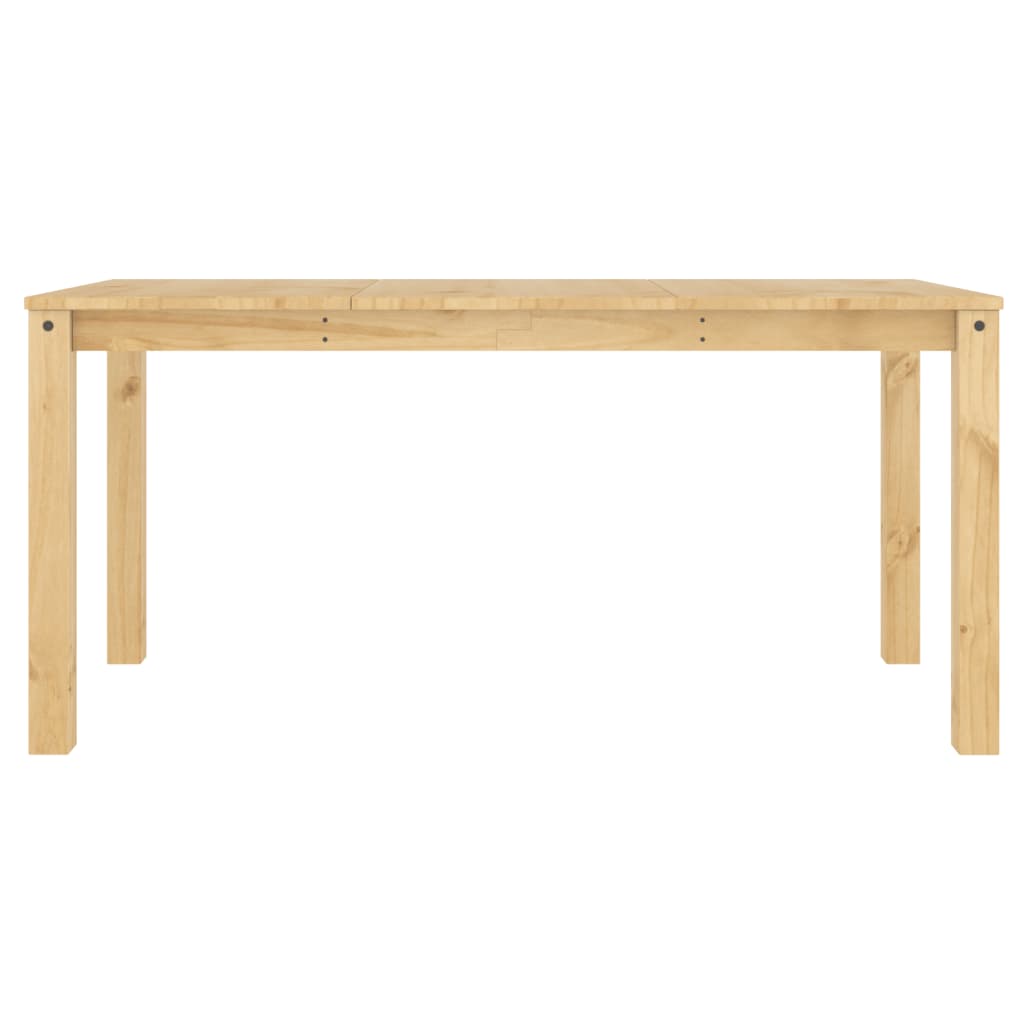 Mesa de comedor Panamá madera maciza de pino natural 75x160x80 cm