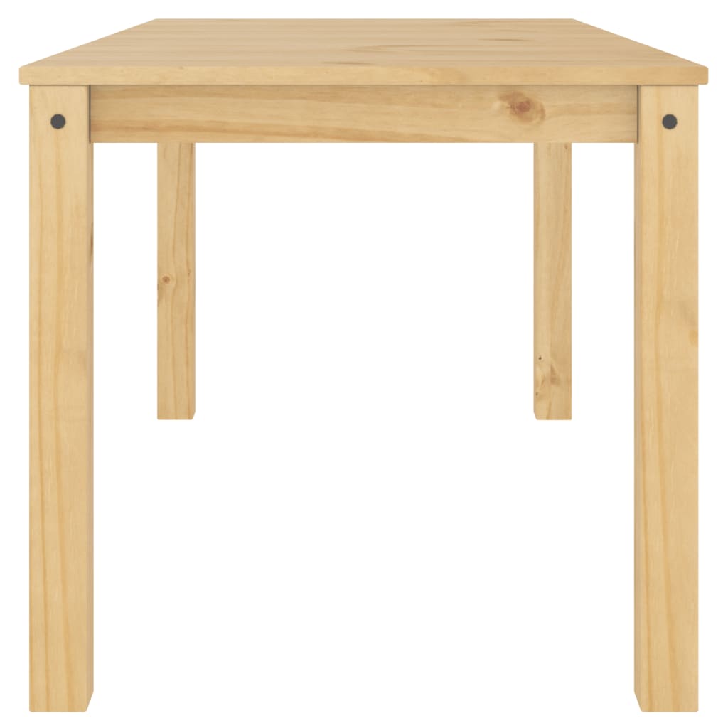 Mesa de comedor Panamá madera maciza de pino natural 75x160x80 cm