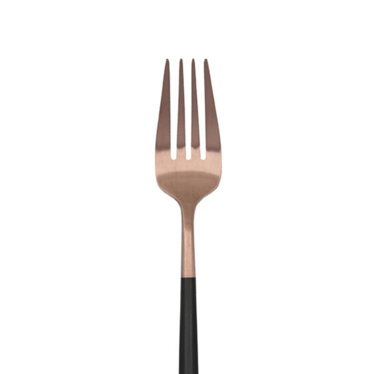 Pack-de-12-tenedores-Gio-Bidasoa-acero-inoxidable-negro-cobre-222-cm-detalle