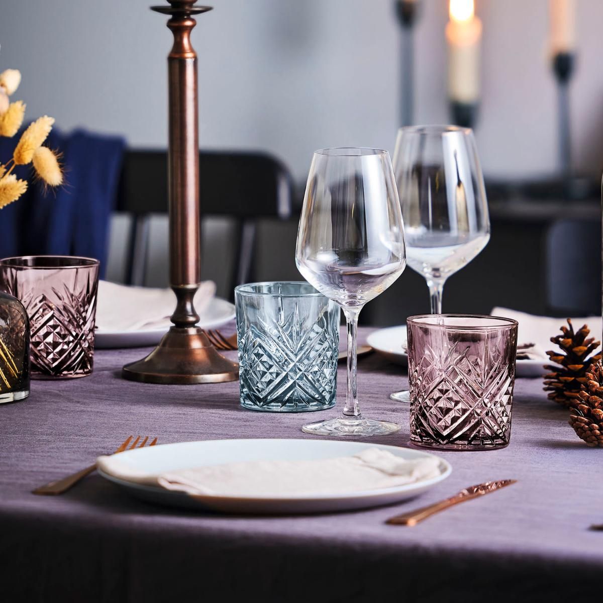 Luminarc Salzburg Mazzarine - Boîte De 4 Verres Hauts En Verre 30 Cl, Élégance Et Résistance Au Quotidien