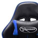 Silla gaming Spott altura ajustable respaldo reclinable negro/azul 123-133x67x61 cm