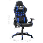 Silla gaming Spott altura ajustable respaldo reclinable negro/azul 123-133x67x61 cm