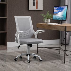 Silla de oficina Broome Vinsetto altura ajustable + reposabrazos abatible 94-104x62,5x55 cm