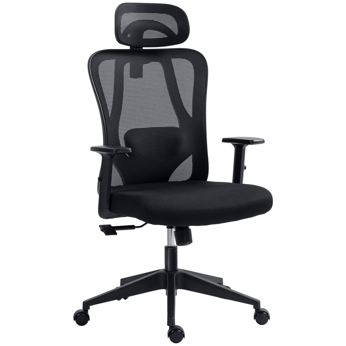 Silla de oficina Rider Vinsetto altura regulable negro 117-127x67x64 cm