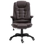 Silla de oficina Arpa altura ajustable marrón 110-119x68x71 cm